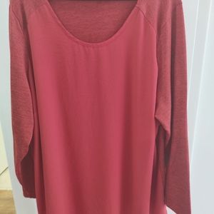 Red Raglan Long Sleeve